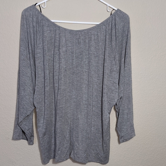 Pleione Soft Heather Gray Button Down Cardigan - Picture 3 of 3